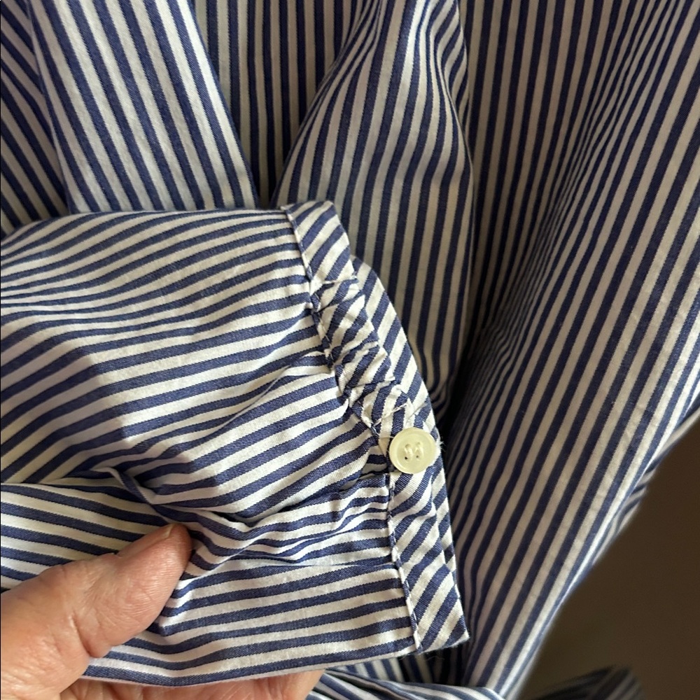 J. Crew Navy and White Striped Blouse - Picture 4 of 7